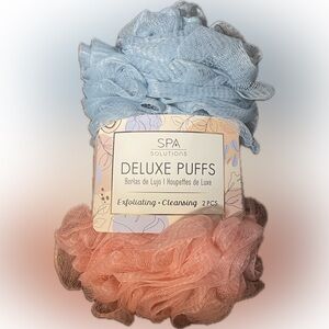 Deluxe Puffs - Blue and Pink